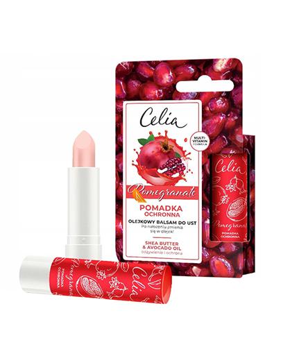 Celia Pomergranate Pomadka ochronna Olejkowy balsam do ust, 1 szt., cena, opinie, stosowanie