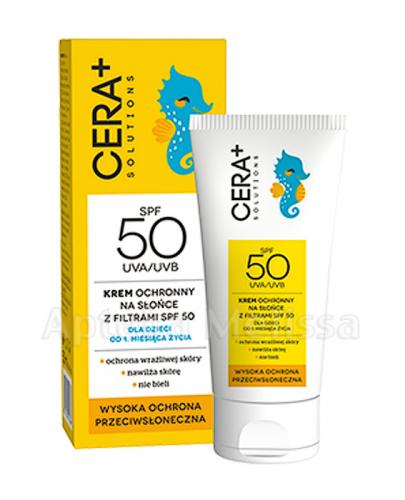  CERA+ SOLUTIONS Krem ochronny na słońce z filtrami SPF50 dla dzieci od 1 miesiąca życia - 50 ml - Apteka internetowa Melissa  