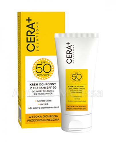 CERA+ SOLUTIONS Krem ochronny z filtrami SPF50 do skóry skłonnej do przebarwień - 50 ml - Apteka internetowa Melissa