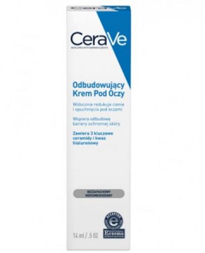 CERAVE Odbudowujący Krem pod Oczy dla skóry normalnej i suchej - 14 ml - cena, opinie, właściwości - Drogeria Melissa