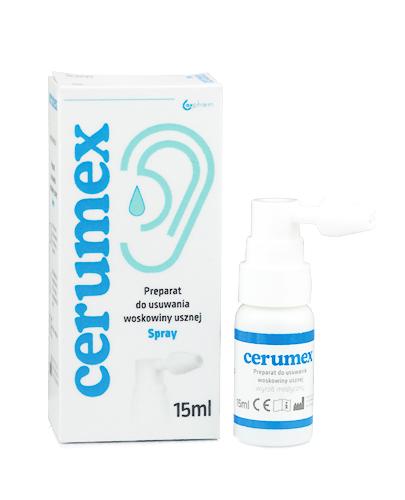  CERUMEX SPRAY Preparat do usuwania woskowiny usznej - 15 ml - Apteka internetowa Melissa  