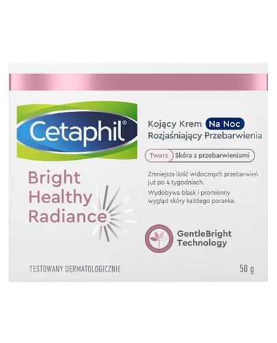  Cetaphil Bright Healthy Radiance Kojący krem na noc rozjaśniający przebarwienia, 50 g - Apteka internetowa Melissa  