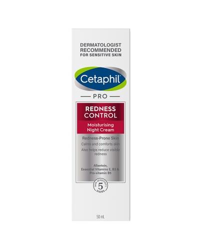 Cetaphil Pro Redness Control Nawilżający krem na noc - 50 ml Do cery wrażliwej - cena, opinie, wskazania - Drogeria Melissa