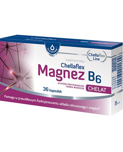  CHELLAFLEX MAGNEZ B6 CHELAT - 36 kaps. - Apteka internetowa Melissa  
