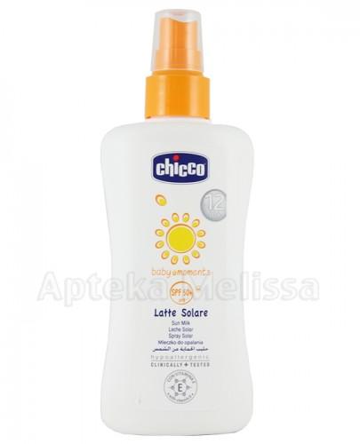  CHICCO Bezpieczne Lato Mleczko do opalania w sprayu SPF50 12m+ - 150 ml - Apteka internetowa Melissa  