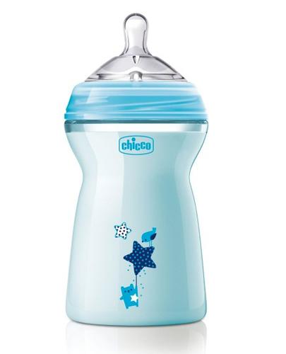 CHICCO NaturalFeeling Color - niebieska butelka 6m+ - 330 ml - Apteka internetowa Melissa