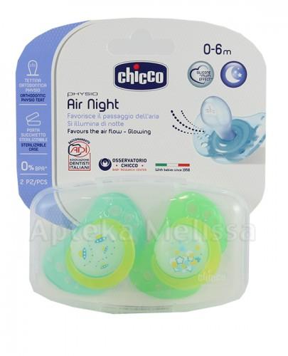 CHICCO PHYSIO AIR NIGHT Smoczek do uspokajania 0-6m - 2 szt. - Apteka internetowa Melissa