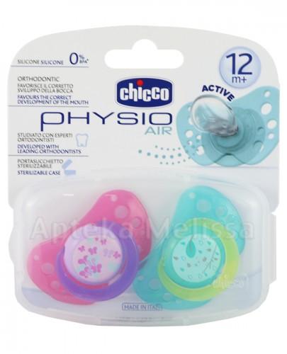 CHICCO PHYSIO AIR Smoczek silikonowy zielony i różowy 12m+ - 2 szt. - Apteka internetowa Melissa