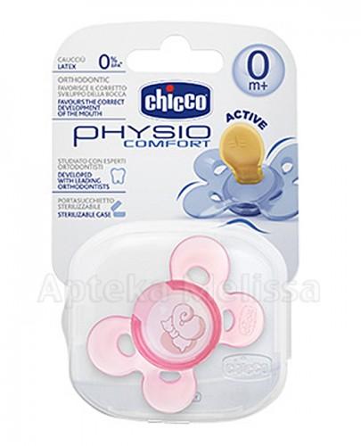 CHICCO PHYSIO COMFORT Smoczek silikonowy różowy 0m+ - 1 szt. - Apteka internetowa Melissa