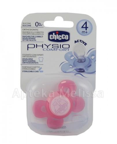 CHICCO PHYSIO COMFORT Smoczek silikonowy różowy 4m+ - 1 szt. - Apteka internetowa Melissa