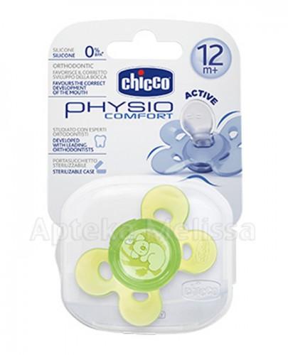 CHICCO PHYSIO COMFORT Smoczek silikonowy zielony 12m+ - 1 szt. - Apteka internetowa Melissa