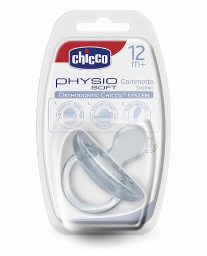  CHICCO PHYSIO SOFT Smoczek silikonowy biały 12m+ - 1 szt. - Apteka internetowa Melissa  