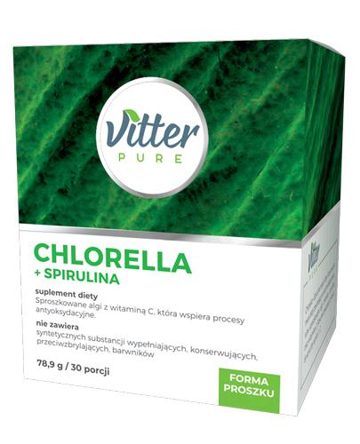  Chlorella + spirulina VITTER PURE - 78,9 g - Apteka internetowa Melissa  
