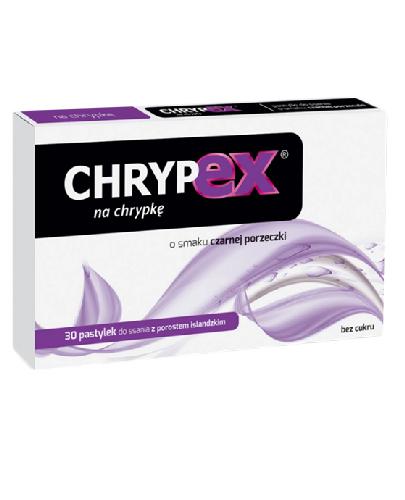 CHRYPEX O smaku porzeczkowym, 30 pastylek