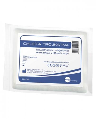 PASO-TRADING Chusta trójkątna bawełniana niejałowa 96cm x 96cm x 136cm - 1 szt. - Apteka internetowa Melissa