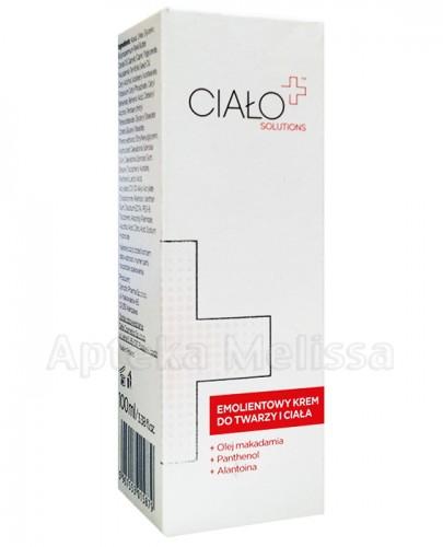 CIAŁO PLUS SOLUTIONS Emolientowy krem do twarzy - 100 ml - Apteka internetowa Melissa