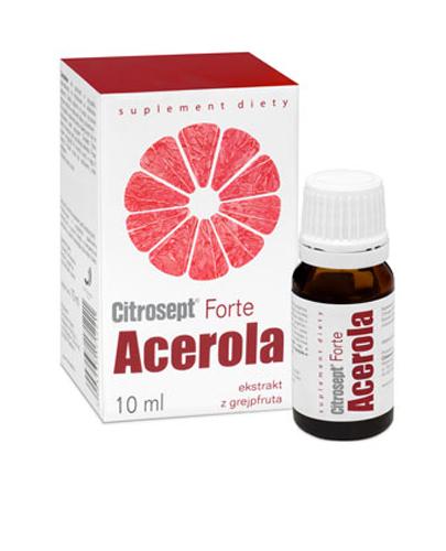  CITROSEPT FORTE ACEROLA Płyn - 10 ml. Na odporność. - Apteka internetowa Melissa  