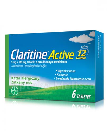 CLARITINE ACTIVE - 6 tabl. - Apteka internetowa Melissa
