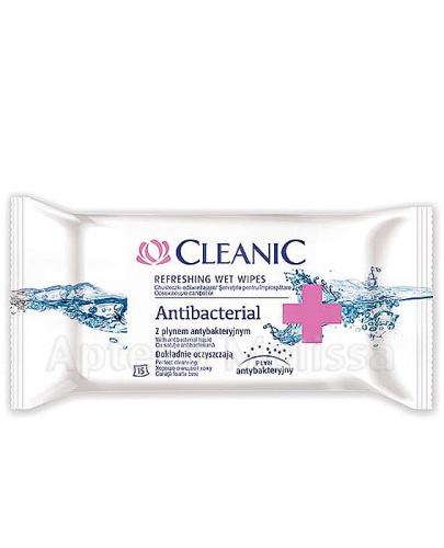 CLEANIC ANTIBACTERIAL Chusteczki odświeżające - 15 szt. - Apteka internetowa Melissa