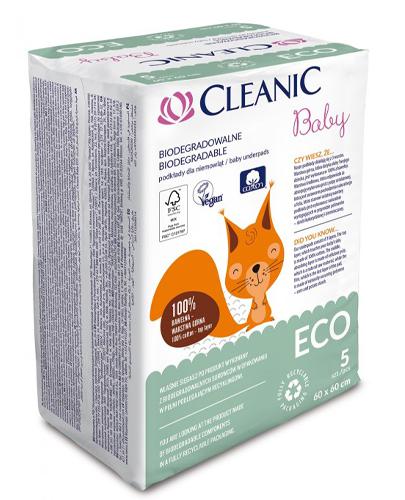  Cleanic Baby Eco Biodegradowalne podkłady dla niemowląt 60 cm x 60 cm - 5 szt. - cena, opinie, składniki - Apteka internetowa Melissa  