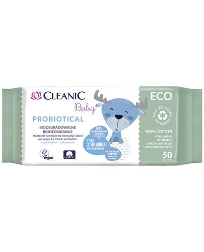  Cleanic Baby Probiotical Biodegradowalne chusteczki nawilżane dla niemowląt i dzieci - 50 szt. - Apteka internetowa Melissa  