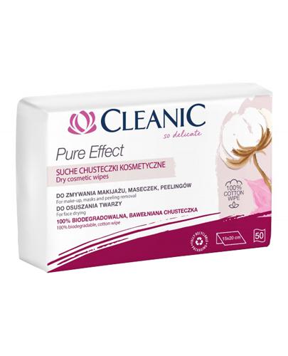  Cleanic Pure Effect Suche Chusteczki kosmetyczne, 50 szt. cena, opinie, właściwości - Apteka internetowa Melissa  