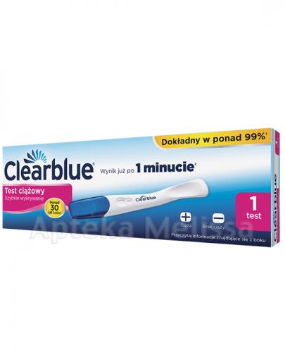 CLEARBLUE Test ciążowy szybkie wykrywanie CB11 - 1 szt. - Apteka internetowa Melissa