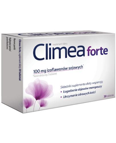 
                                                                          CLIMEA FORTE - preparat na objawy menopauzy - 30 tabl. - cena, opinie, dawkowanie - Drogeria Melissa                                              