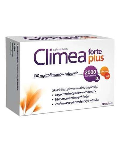  Climea forte plus, preparat na objawy menopauzy, 30 tabl., cena, opinie, wskazania - Apteka internetowa Melissa  