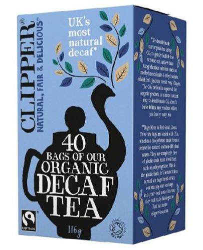  Clipper Teas Herbata czarna bezkofeinowa Fair Trade Bio - 40 sasz. - cena, opinie, właściwości - Apteka internetowa Melissa  