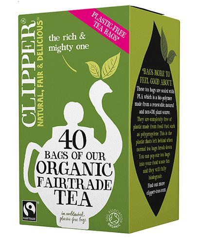 Clipper Teas Herbata czarna Fair Trade Bio - 40 sasz. - cena, opinie, stosowanie - Drogeria Melissa