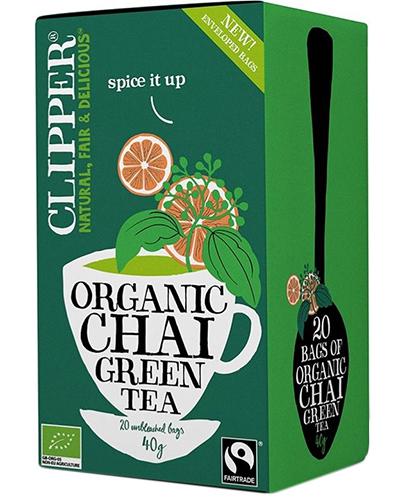  Clipper Teas Herbata zielona Chai z cynamonem i kardamonem Fair Trade Bio - 20 sasz. - cena, opinie, wskazania - Apteka internetowa Melissa  