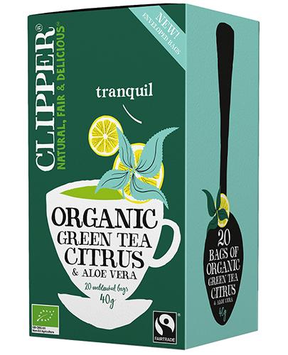  Clipper Teas Herbata zielona z cytryną i aloesem Fair Trade Bio - 20 sasz. - cena, wskazania, właściwości - Apteka internetowa Melissa  