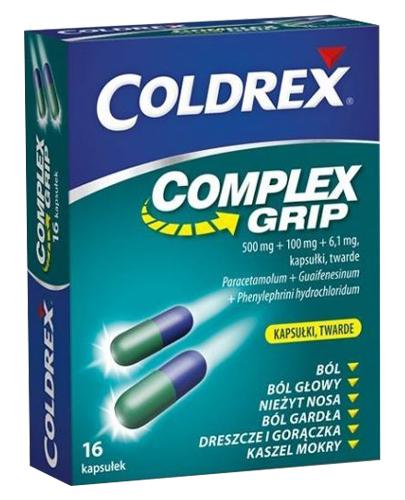 Coldrex Complex Grip, 16 kapsułek, cena, opinie, stosowanie