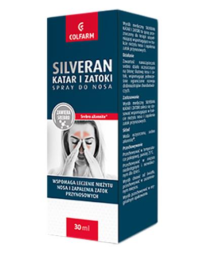  Colfarm Silveran katar i zatoki spray do nosa, 30 ml, cena, opinie, składniki - Apteka internetowa Melissa  