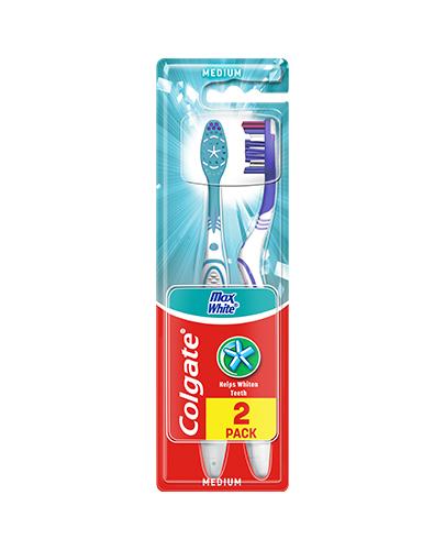 COLGATE MAXWHITE MEDIUM Szczoteczka do zębów - 2 szt. 