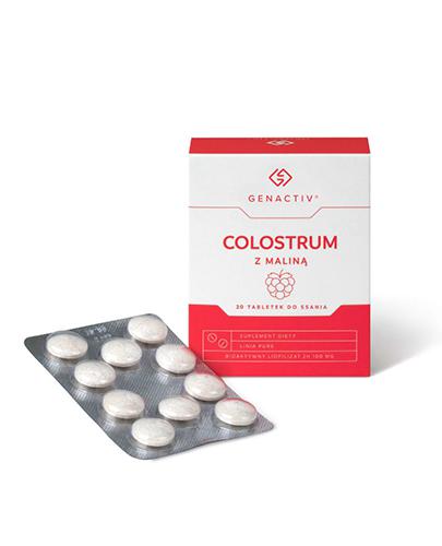  Colostrum z maliną Genactiv (Colostrigen Tabs), 20 tabletek do ssania - Apteka internetowa Melissa  