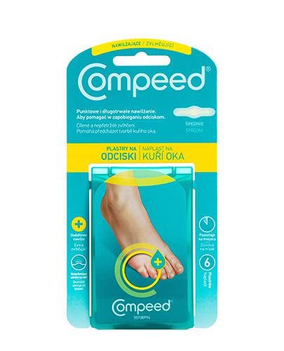 COMPEED nawilżające plastry na odciski średnie - 6 szt. + COMPEED Plastry na pęcherze na piętach dla aktywnych, średnie - 5 szt. Data ważności:2022-10-31 - Apteka internetowa Melissa