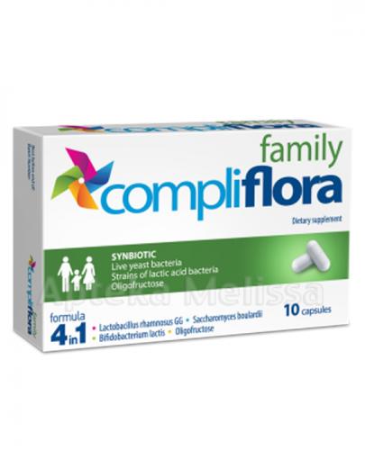  COMPLIFLORA FAMILY Synbiotyk dla niemowląt, dzieci i dorosłych 10 kapsułek - Apteka internetowa Melissa  