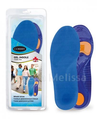 CORBBY GEL INSOLE Wkładki żelowe rozmiar 39/42 - 2 szt. - Apteka internetowa Melissa