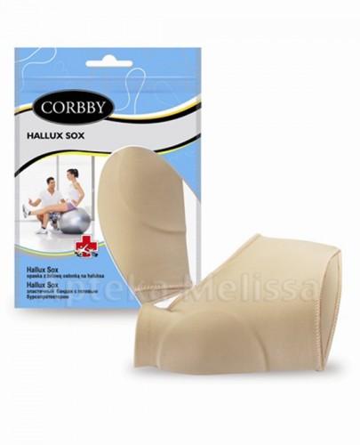  CORBBY HALLUX SOX Opaska z żelową osłonką na haluksa rozmiar S - 1 szt. - Apteka internetowa Melissa  