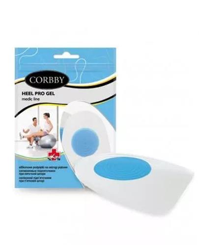 CORBBY HEEL PRO GEL Silikonowe podpiętki na ostrogi piętowe rozmiar S - 2 szt. - Apteka internetowa Melissa