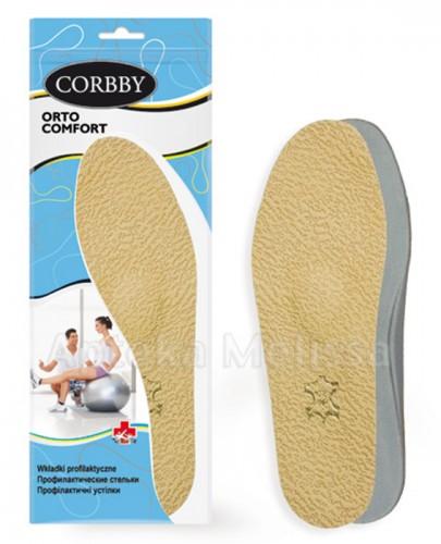 CORBBY ORTO COMFORT Wkładki skórzane profilaktyczne rozmiar 39/40 - 2 szt. - Apteka internetowa Melissa