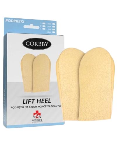  Corbby Lift Heel Podpiętki na skrót kończyn dolnych 1,5 cm M, 2 sztuki - Apteka internetowa Melissa  