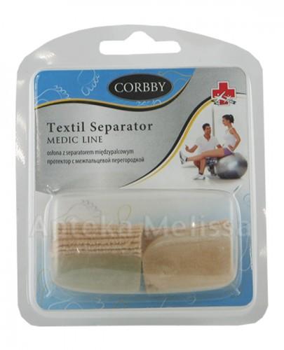 CORBBY TEXTIL SEPARATOR Osłona z separatorem międzypalcowym - 2 szt. - Apteka internetowa Melissa