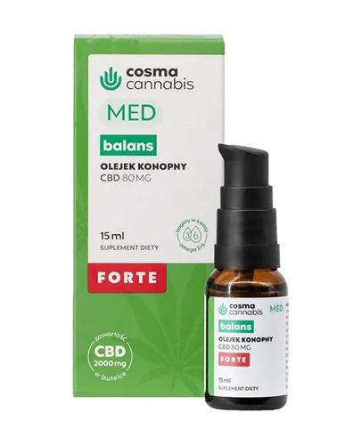  Cosma Cannabis Balans Forte MED, 15 ml, cena, opinie, stosowanie - Apteka internetowa Melissa  