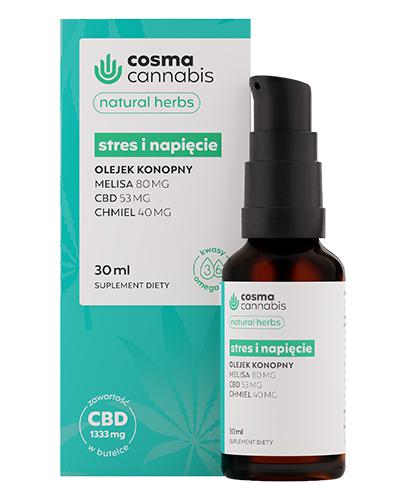  Cosma Cannabis Natural Herbs Stres i napięcie, 30 ml, cena, stosowanie, opinie - Apteka internetowa Melissa  