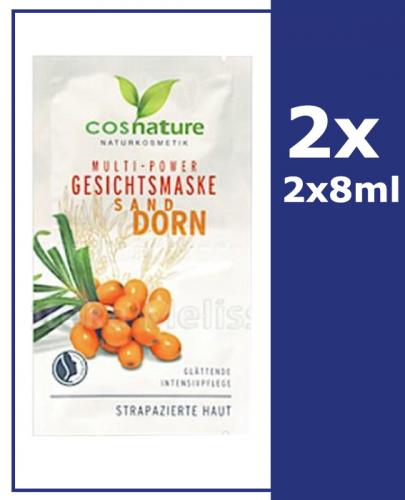 COSNATURE Naturalna multi-odżywcza maska do twarzy z rokitnikiem - 2 szt. 2 x 8 ml - Apteka internetowa Melissa