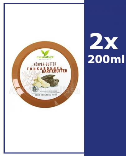  COSNATURE Naturalne odżywcze masło do ciała z masłem shea i tonką - 2 x 200 ml - Apteka internetowa Melissa  