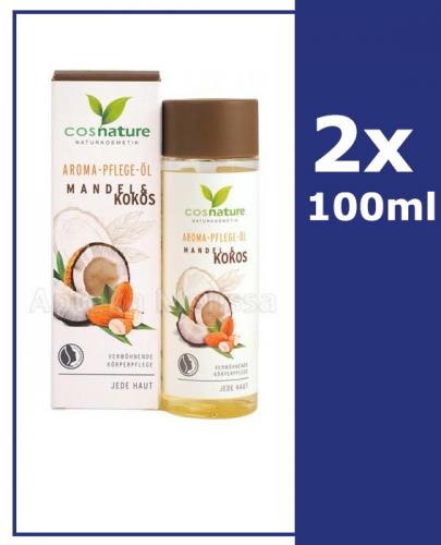  COSNATURE Naturalny aromatyczny migdałowo-kokosowy olejek do pielęgnacji ciała - 2 x 100 ml - Apteka internetowa Melissa  